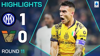 INTERVENEZIA 10  HIGHLIGHTS  Lautaro provides the goods for the Nerazzurri  Serie A 202425 [upl. by Tehr]