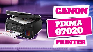 Canon Pixma G7020 Printer Review  Copier Scan Fax and ADF with Mobile Printing [upl. by Wettam]