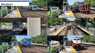 Metro North Railroad Harlem and New Haven Line AM Rush Action at Woodlawn  East 233rd Street [upl. by Anaujit]