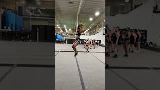 How To Do Set Your Back Tuck By Dr Polk Shorts Cheer [upl. by Francklyn590]