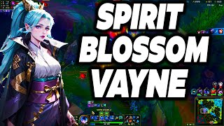 Spirit Blossom Vayne Gameplay  Best Vayne Build 2024  S14 Vayne Guide [upl. by Elroy]