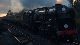 Stunning Merchant Navy Clan Line speeding through Yatton on the Atlantic Coast Express [upl. by Yeoj]