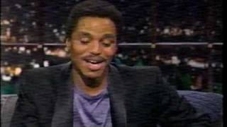 Marlon Jackson interview 1 of 2 Late Show 1987 [upl. by Leahcimaj]