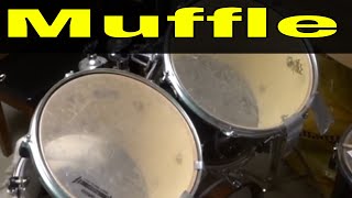 How To Muffle Drum Sounds EasilyDrumming Tutorial [upl. by Jeremiah231]