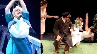 TOP 20 FUNNY THEATER FAILS STAGE FALLS amp THEATRE BLOOPERS  Theatre Fail Compilation [upl. by Tessie302]