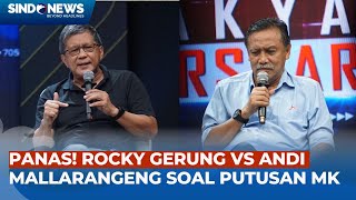 Rocky Gerung Terlibat Debat Sengit Lawan Andi Mallarangeng Soal Putusan Mahkamah Konstitusi [upl. by Willms]