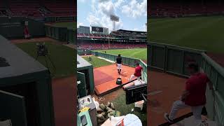 Red Sox Closer Kenley Jansen Doesnt Seem Happy with Bullpen Session mlb redsox baseball fenway [upl. by Yennep660]