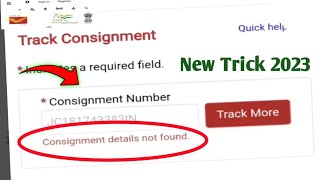 Consignment Details Not Found in Speed Post Tracking Error Fix  india post error in speed post trac [upl. by Ettevets511]