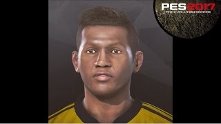 Alfredo Morelos face build amp stats  PES 2017 [upl. by Colan163]