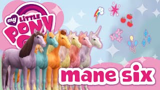 Making My Little Ponys Mane Six  Sims 4 CAS w CC List [upl. by Polk349]