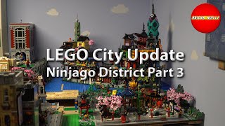 LEGO City Update  Working on the Ninjago District Part 3  February 2022 59 [upl. by Armilla129]