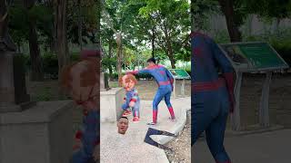 Chucky takes SpiderMans head and SpiderMans legs 😱😱spideylife [upl. by Rieth]