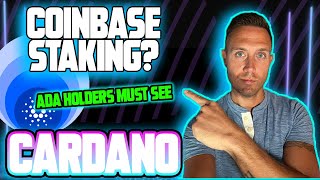 Coinbase Offers Cardano Staking ADA Holders Should See THIS [upl. by Michaele587]