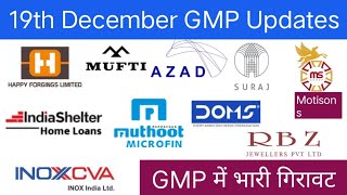 All IPO GMP  Motisons Jewellers IPO  Happy Forging IPO  Mufti IPO  Azad Engineering IPO [upl. by Gilligan19]