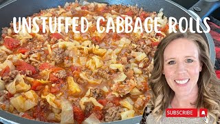 How to Make DESTROYED Cabbage Rolls  Easy UNSTUFFED Cabbage Rolls [upl. by Sarina174]