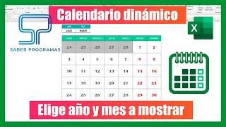 📆 CALENDARIO PERPETUO en Excel sin macros  📅 Calendario dinámico [upl. by Persse]