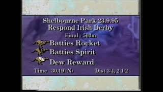 1995 IRISH DERBY FINAL  BATTIES ROCKET [upl. by Lejeune]