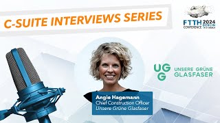 Interview with Angie Hagemann  Chief Construction at Unsere Grüne Glasfaser  FTTH Conference 2024 [upl. by Dranek]