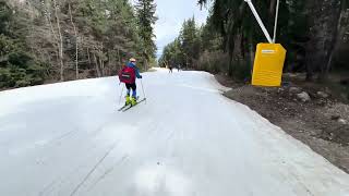 Can I go all the way down the Bansko Ski Road without poling March 14th 2024 [upl. by Dorice]