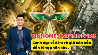 Vinhomes Grand Park Quận 9  Cảnh đẹp về đêm lung linh khó tả sẵn sàng khai hội cuối năm 2024 [upl. by Giff387]