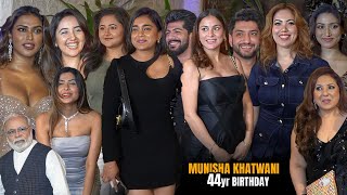 Sumbul Touqeer Shraddha Arya Rashami DesaiSana Sultan  Munisha Khatwani’s Birthday Bash [upl. by Merill]