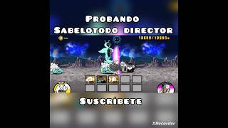 Sabelotodo director tiene muy poca vida pero sus replicas son buenas  The Battle Cats [upl. by Anwat]