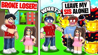 Rich Guy BULLIED Our Little Sister We Got REVENGE Roblox Pet Simulator X [upl. by Naivad54]