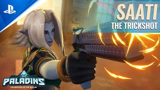 Paladins  Saati Reveal Trailer  PS4 [upl. by Dail]