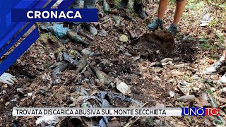 Trovata discarica abusiva sul Monte Secchieta [upl. by Aleit]