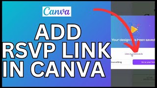 How to Add RSVP Link in Canva 2024 [upl. by Akira532]