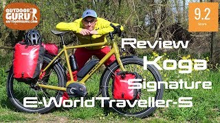 REVIEW KOGA SIGNATURE EWORLDTRAVELLERS TREKKINGBIKE [upl. by Annis406]