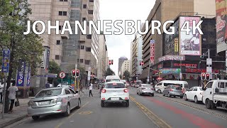 Johannesburg 4K  The City of Gold  Driving Downtown  South Africa [upl. by Stempien]