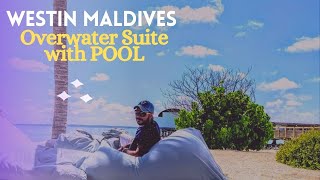 Amazing Water Villa with pool at Westin Maldives Miriandhoo Resort [upl. by Lertram]