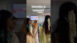 Thiruvathira at Technopark part2 thiruvathira technopark techies trivandrum [upl. by Aniratac]