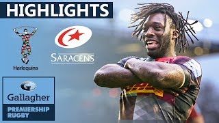 Harlequins v Saracens HIGHLIGHTS  Quins Run In 6 Tries Against Saracens  Gallagher Premiership [upl. by Eeloj]