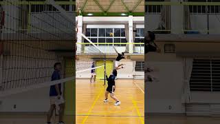 【バレーボール】テンポ良くスパイク練習 バレーボール volleyball ジャンプ力 [upl. by Ntsuj]