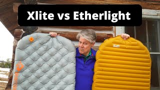 Backpacking Sleeping Pad Comparison Xlite vs Etherlight [upl. by Aviv565]