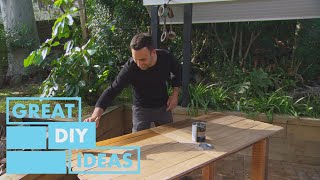 How to Make a Table from Old Fence Palings  DIY  Great Home Ideas [upl. by Nikolos78]