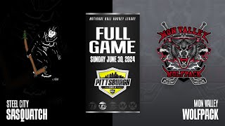 NBHL Pittsburgh Tier 2 Mon Valley Wolfpack vs Steel City Sasquatch Full Game 06302024 [upl. by Gaylene]