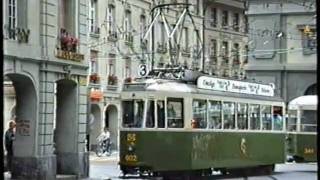 Bern Trolleybus amp Tram 1989 [upl. by Adlog]