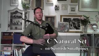 C natural set on Scottish Smallpipes [upl. by Lugo]