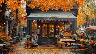 Captivating Fall Jazz Music  Dreamy Ambience w Autumn Morning Jazz amp Falling Maple Leaf for Relief [upl. by Attelocin]