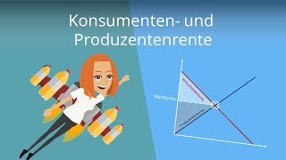 Produzentenrente und Konsumentenrente berechnen  einfache Erklärung [upl. by Asiaj150]