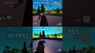 60FPS vs 120FPS Fortnite on PS5 Pro PS5Pro fortnite ps5 [upl. by Aohsoj]