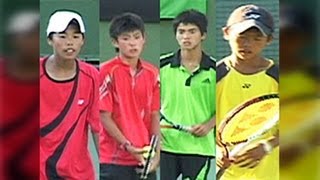 全日本ジュニアテニス選手権11 U14 ２回戦 望月福田 VS 高村山中 [upl. by Seerdi]