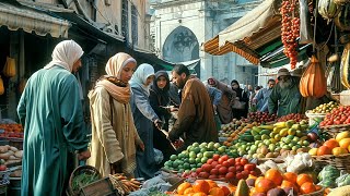 🇲🇦 MARRAKECH WALKING TOUR MOROCCO STREET FOOD IMMERSE YOURSELF IN THE ENCHANTING OLD CITY 4K HDR [upl. by Brenton88]