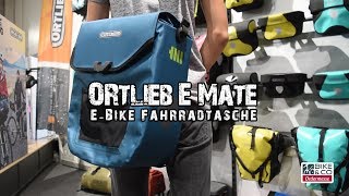 Ortlieb E Mate  Wasserdichte Fahrradtasche für E Bikes  BiampCo Fahrradmesse 2018 [upl. by Killy]