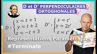 DROITES PERPENDICULAIRES et DROITES ORTHOGONALES  Exercice Corrigé  Terminale [upl. by Erelia]