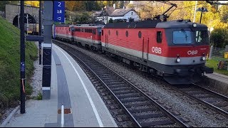 BAHNVERKEHR SEMMERINGBAHN HST WOLFSBERGKOGEL 16102018 [upl. by Anaik770]