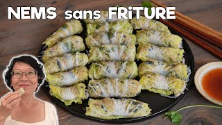 Nems Sans Friture  Rouleaux de Farce Enveloppée de Chou Chinois et Cuits à la Vapeur  Un plat sain [upl. by Ynwat]